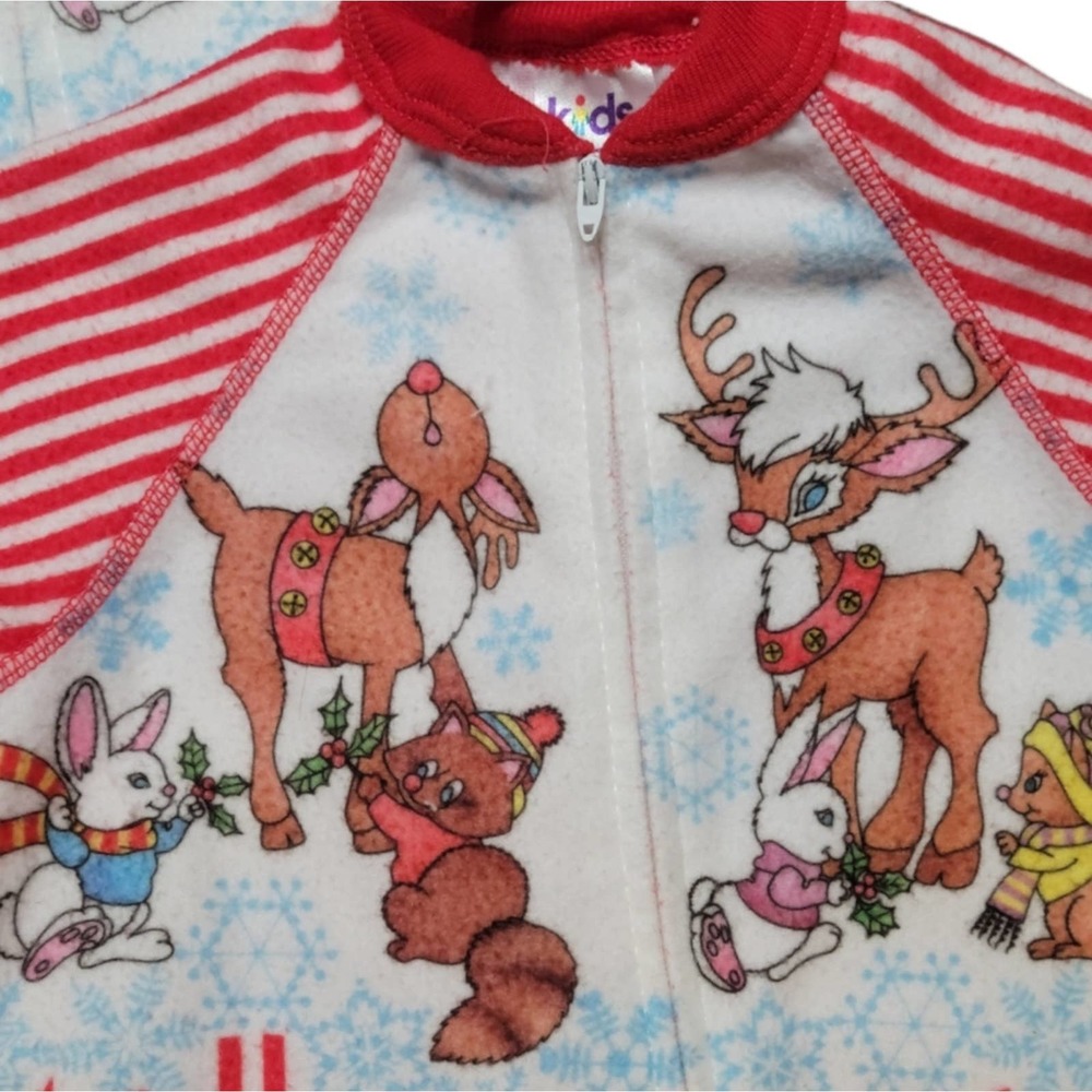 Vintage Christmas Pajamas Size 12mo - Picture 2 of 6